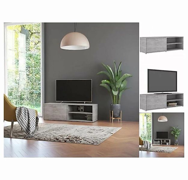 vidaXL TV-Schrank TV-Schrank Betongrau 120 x 34 x 37 cm Spanplatte Lowboard günstig online kaufen