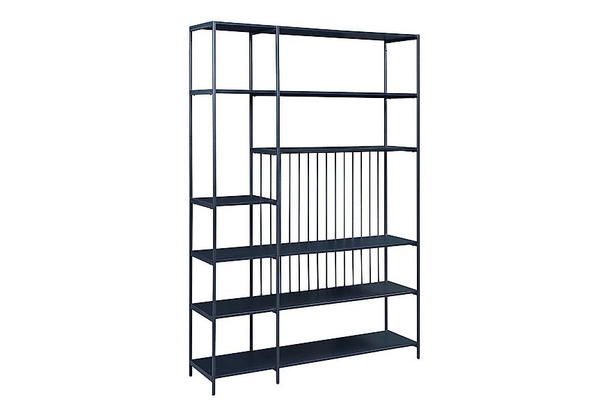 en.casa Standregal, »Rælingen« Metallgestell 180x120x33 cm Schwarz günstig online kaufen