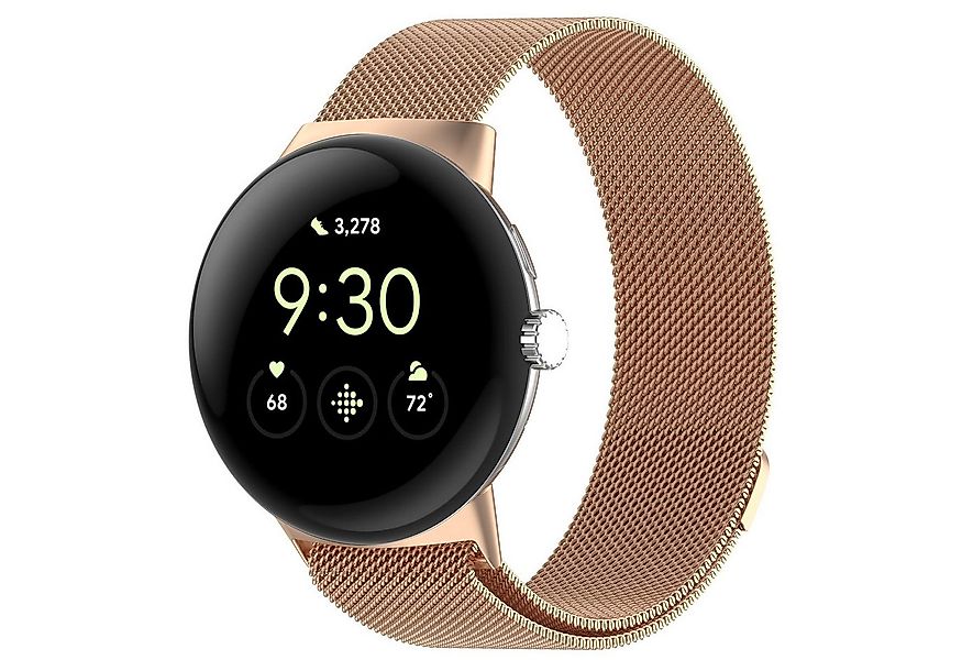 Wigento Smartwatch-Armband Für Google Pixel Watch 3 45mm Metall Magnetversc günstig online kaufen