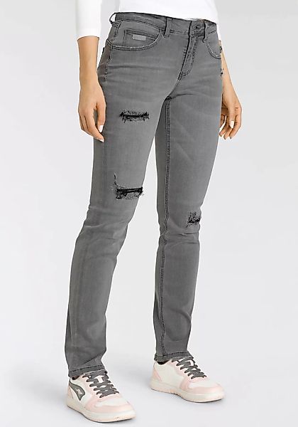 KangaROOS Bequeme Jeans "CROPPED RELAXED FIT", In cooler Used Optik- NEUE K günstig online kaufen