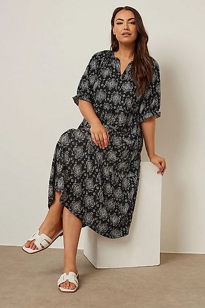 Stil Diva Minikleid Plus Size Midikleid mit V-Ausschnitt, kurzen Ärmeln und günstig online kaufen
