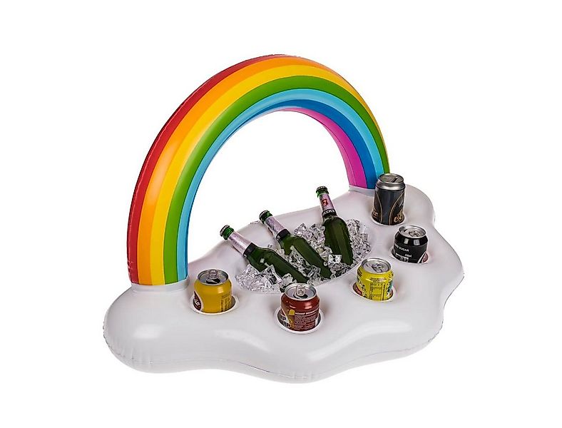 Out of the Blue Aufblasbares Partyzubehör Getränkehalter Regenbogen Pool Ba günstig online kaufen