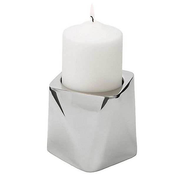 Fink Kerzenständer Fink NAVONA Kerzenständer 10 cm Exclusiv Edelstahl Stump günstig online kaufen