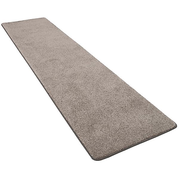 Snapstyle Hochflor Luxus Velours Läufer Teppich Touch Taupe 80x320cm günstig online kaufen