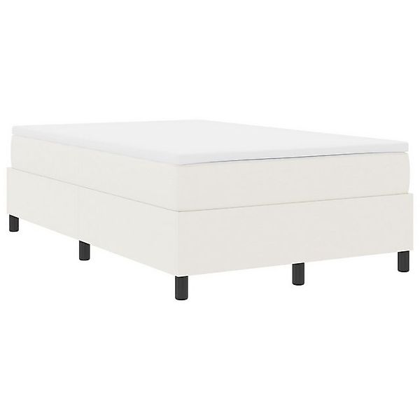 vidaXL Bett Boxspringbett Creme Kleines Doppelbett Cordstoff (1-tlg) günstig online kaufen