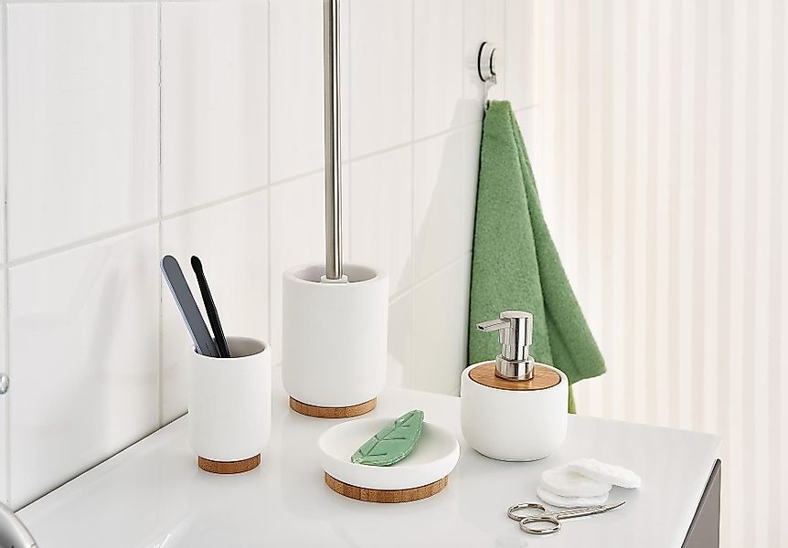 Ridder Badaccessoire-Set Aufbewahrungsbecher Fancy weiß günstig online kaufen