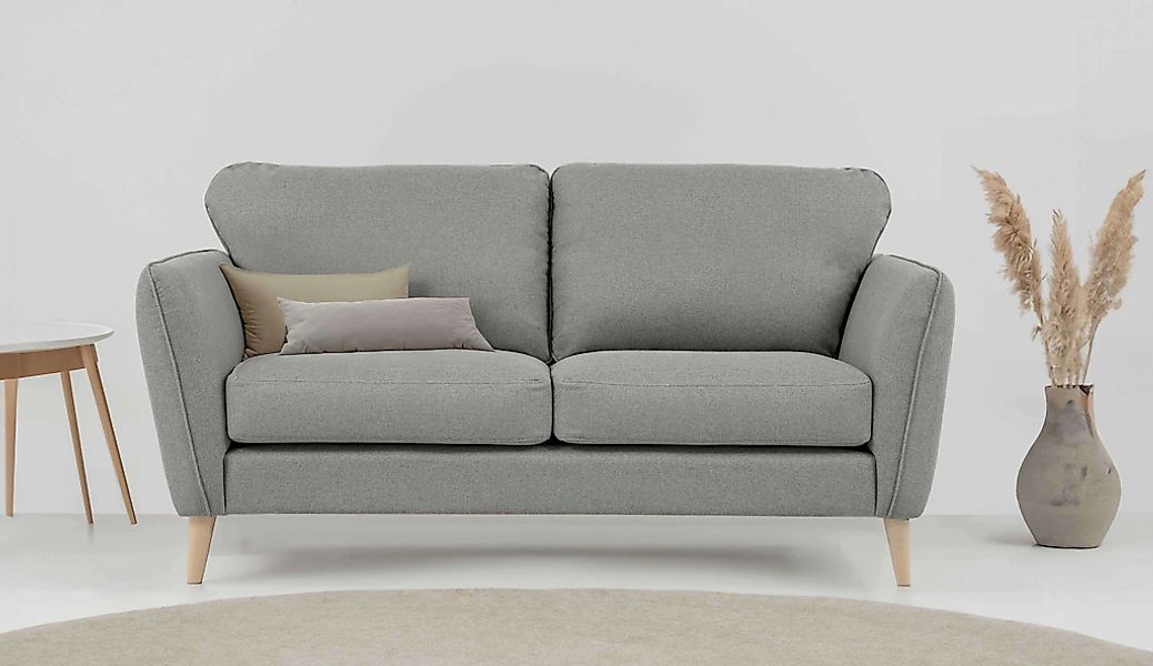 Home affaire 2-Sitzer "MARSEILLE Kompaktsofa 170 cm, Cord, Flachgewebe, Str günstig online kaufen