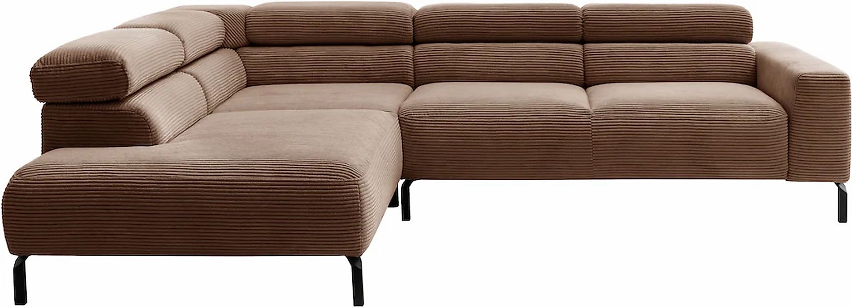 PLACES OF STYLE Ecksofa "Antonelli, L-Form, inkl. Kopfteilverstellung, Brei günstig online kaufen