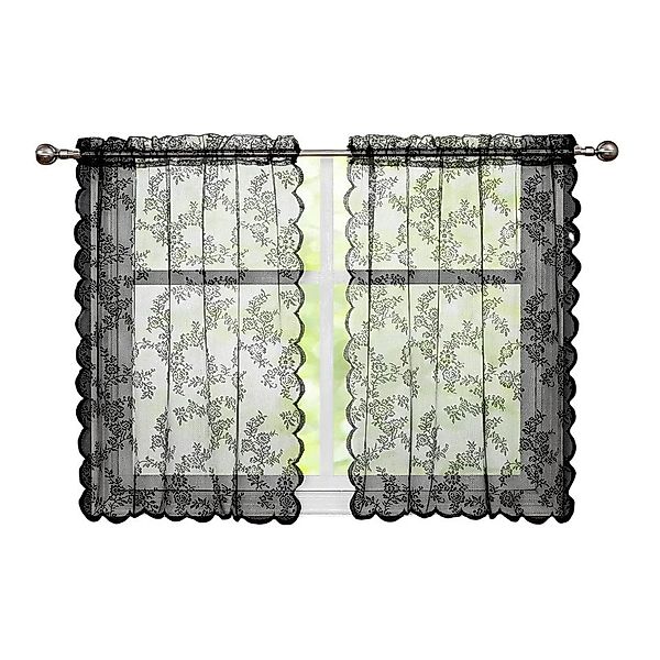 Kaket Vorhang Vintage Blumen Vorhänge, Spitzenvorhänge,halbtransparente Vor günstig online kaufen