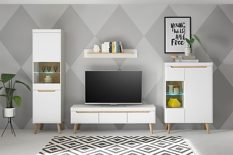 INOSIGN Wohnwand Torge, Anbauwand, Schrankwand, Mediawand, günstig online kaufen