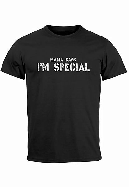 Neverless Print-Shirt Herren T-Shirt Spruch lustig Mama Says I Am Special I günstig online kaufen