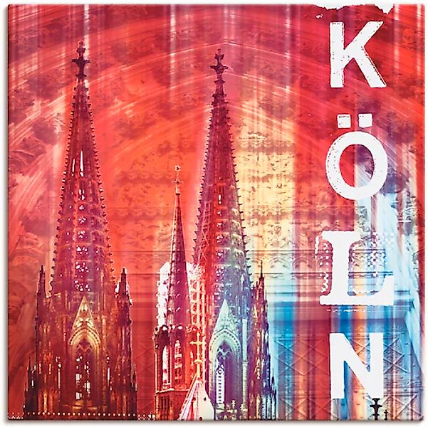 Artland Leinwandbild »Köln Skyline Collage II«, Gebäude, (1 St.), auf Keilr günstig online kaufen