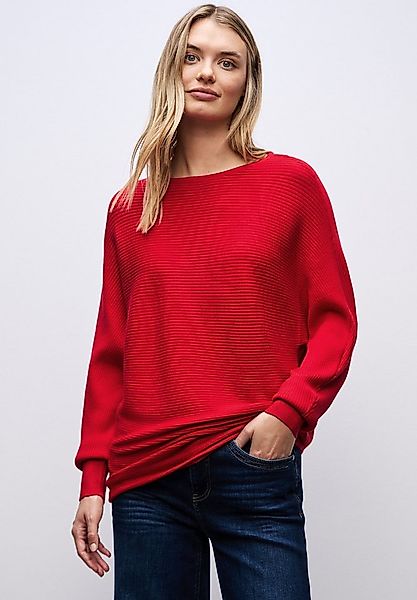 STREET ONE Rundhalspullover aus Feinstrick günstig online kaufen