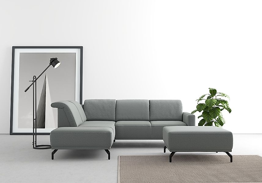 sit&more Ecksofa "Bailando L-Form", wahlweise mit Kopfteilverstellung und V günstig online kaufen