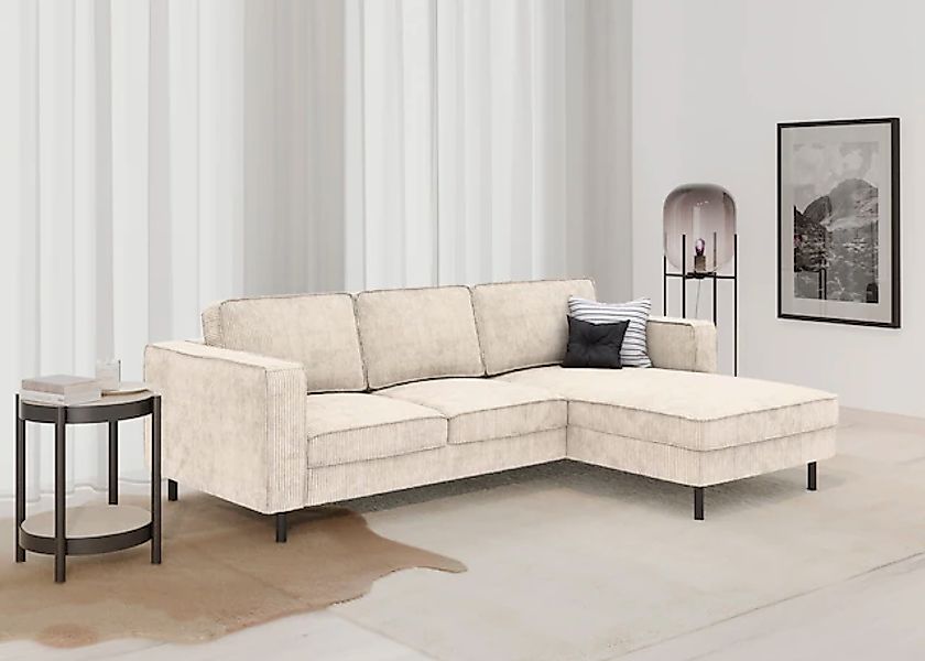 TRENDMANUFAKTUR Ecksofa "Watkins, Couch wahlweise mit Schlaffunktion & Bett günstig online kaufen