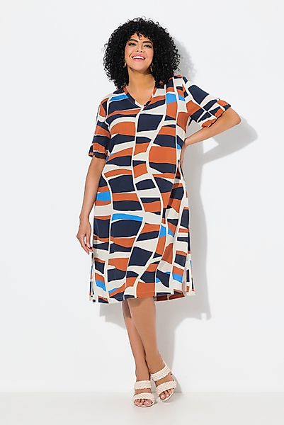 Ulla Popken Minikleid Kleid grafischer Druck günstig online kaufen