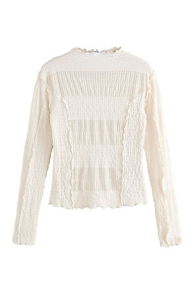Next Langarmshirt Langärmeliges Oberteil aus Netzstoff günstig online kaufen