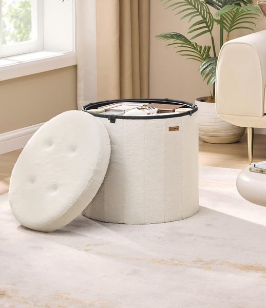 SONGMICS Sitzhocker, Hocker mit Stauraum, faltbarer günstig online kaufen