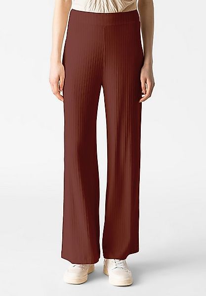 Les Lunes Stoffhose MICHELLE Rib Wide Leg LENZING™ ECOVERO™ Viskose, femini günstig online kaufen