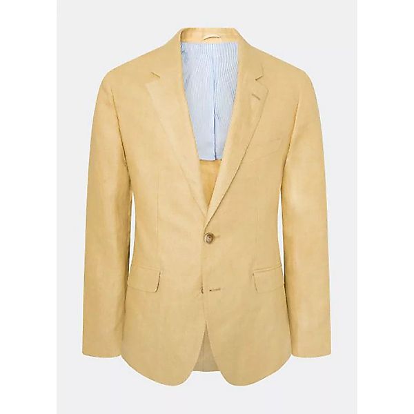 Hackett Twill Delave-blazer Aus Leinen 42 Yellow günstig online kaufen