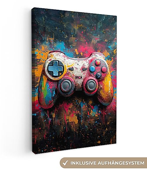 OneMillionCanvasses® Leinwandbild Graffiti - Spiele - günstig online kaufen