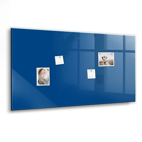 Tulup Schreib Magnettafel Blaue Farbe 120x60 cm Magnettafel Wohnzimmer Glas günstig online kaufen