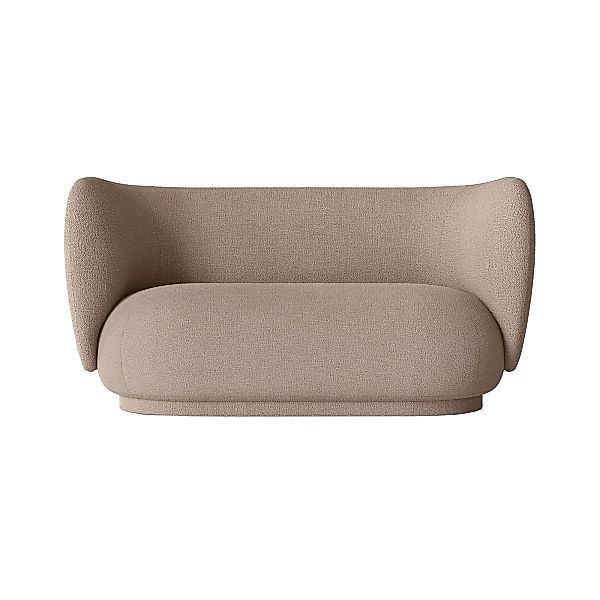 ferm LIVING - Rico 2-Sitzer Sofa 150x79x81,5cm - sand/Stoff Bouclé/BxHxT 15 günstig online kaufen