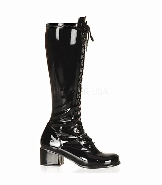 Retro Stiefel RETRO-302 - Lack Schwarz (Schuhgröße: EUR 40) günstig online kaufen