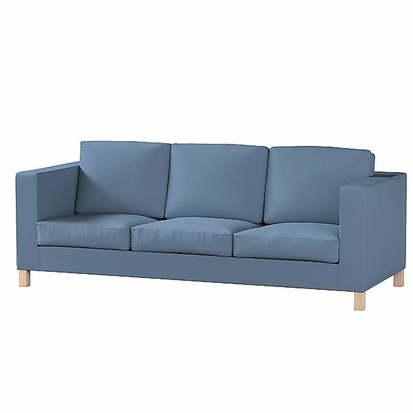 Bezug für Karlanda 3-Sitzer Sofa nicht ausklappbar, kurz, blau, Bezug für K günstig online kaufen