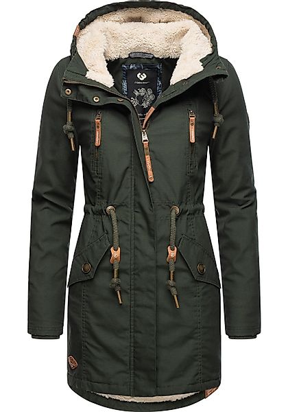 Ragwear Wintermantel "Elsie", stylischer Winterparka mit Kapuze und Teddyfl günstig online kaufen