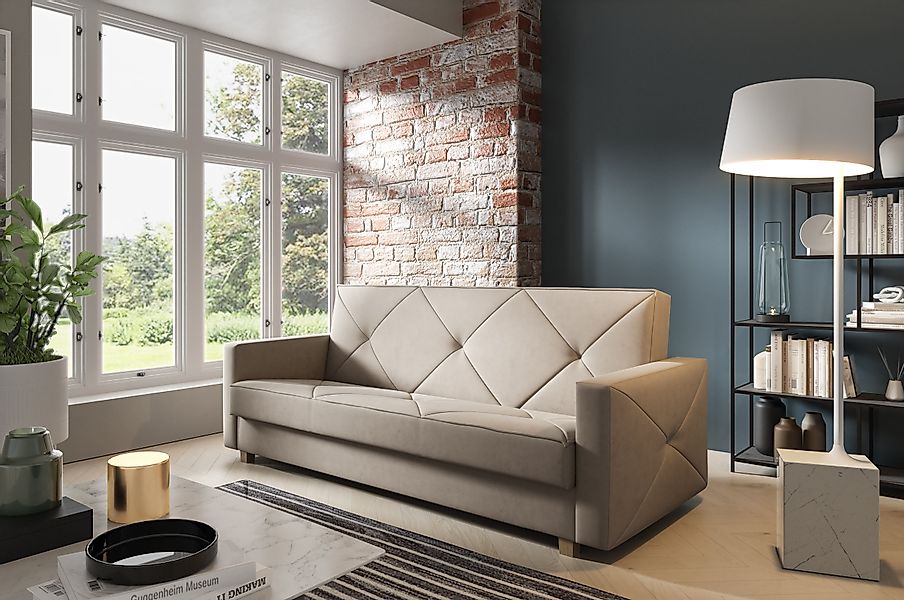 MOEBLO Schlafsofa PRETORIA, Couch Schlafsofa Bettsofa günstig online kaufen