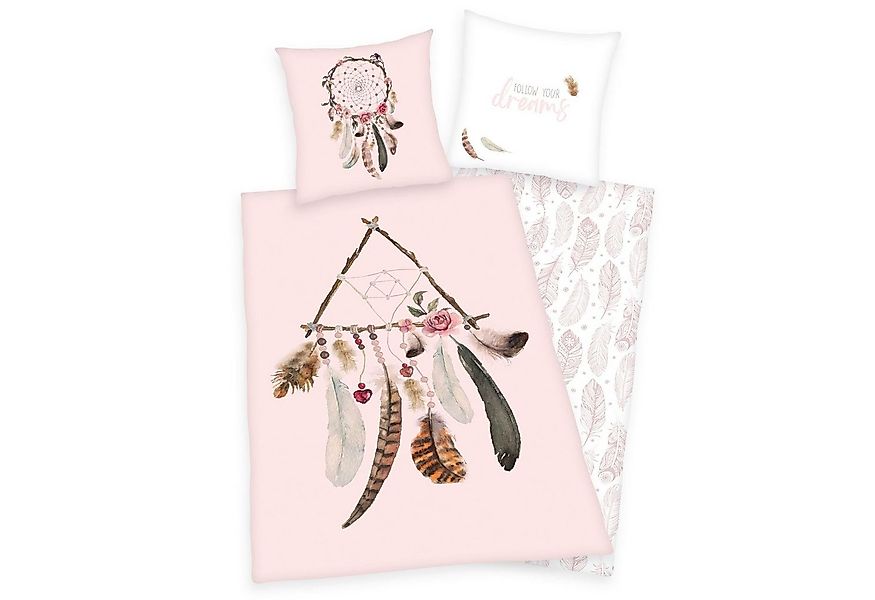 Herding Kinderbettwäsche Traumfänger Mädchen Wende Bettwäsche Dreaming 135 günstig online kaufen