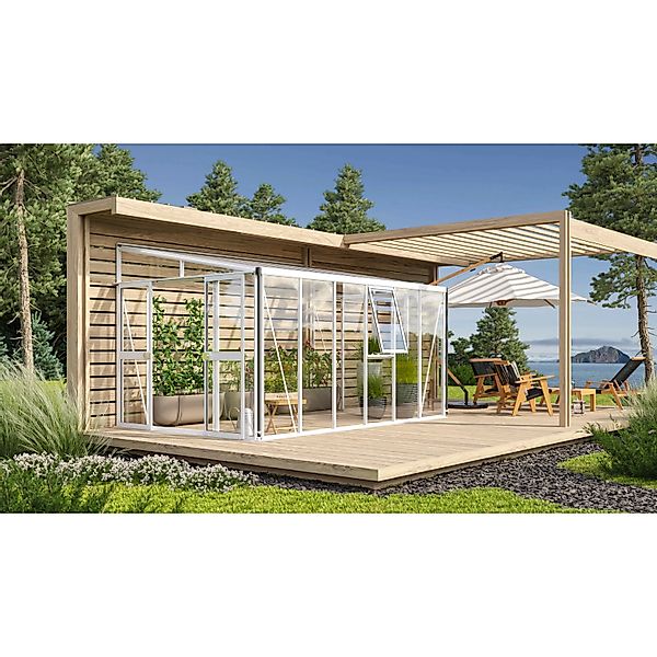 Vitavia Gewächshaus Athena 10200 Weiß 10,2 m² günstig online kaufen