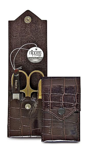 nippes Solingen Maniküre-Etui Maniküre Set CROCO, Vernickelt/Vergoldete Ins günstig online kaufen