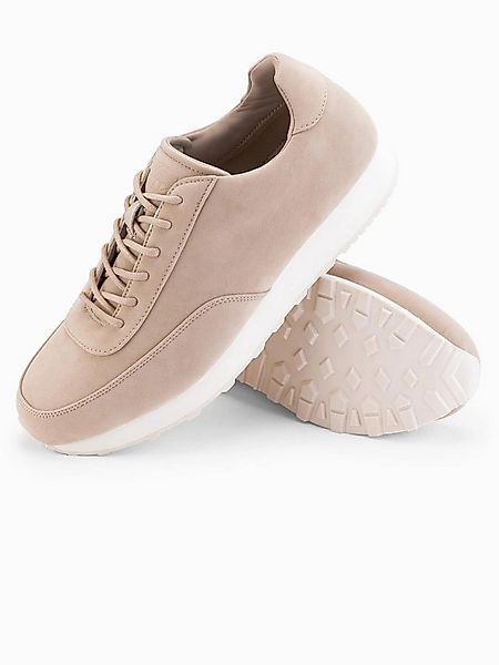 OMBRE Sportliche Herren-Sneaker-Schuhe aus Öko-Leder mit Wildleder-Finish S günstig online kaufen