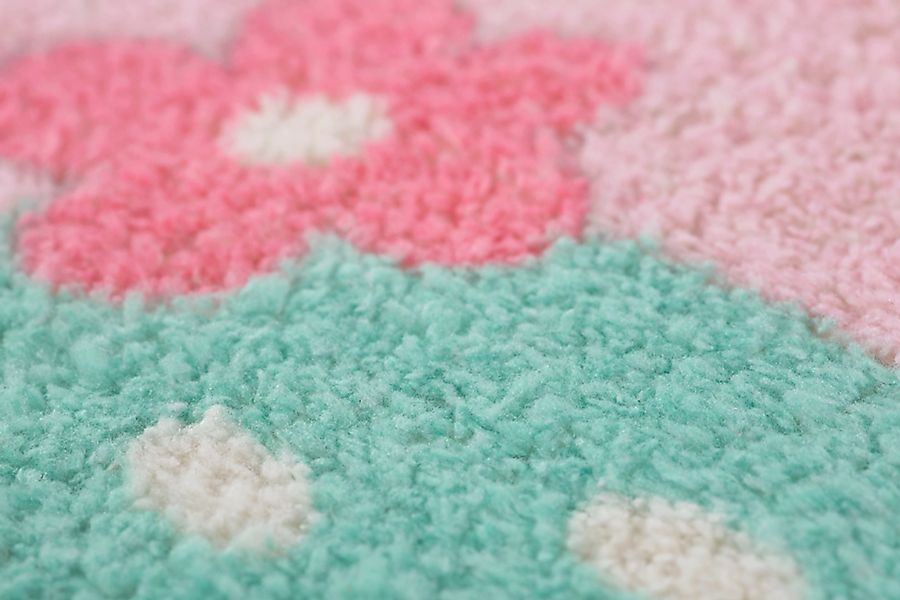 HOME STORY Tuft-Teppich - rosa/pink - Synthethische Fasern - Sconto günstig online kaufen