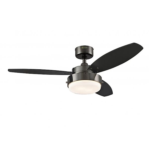 WESTINGHOUSE Deckenventilator Alloy Gun Metal 105 cm mit Beleuchtung und Zu günstig online kaufen