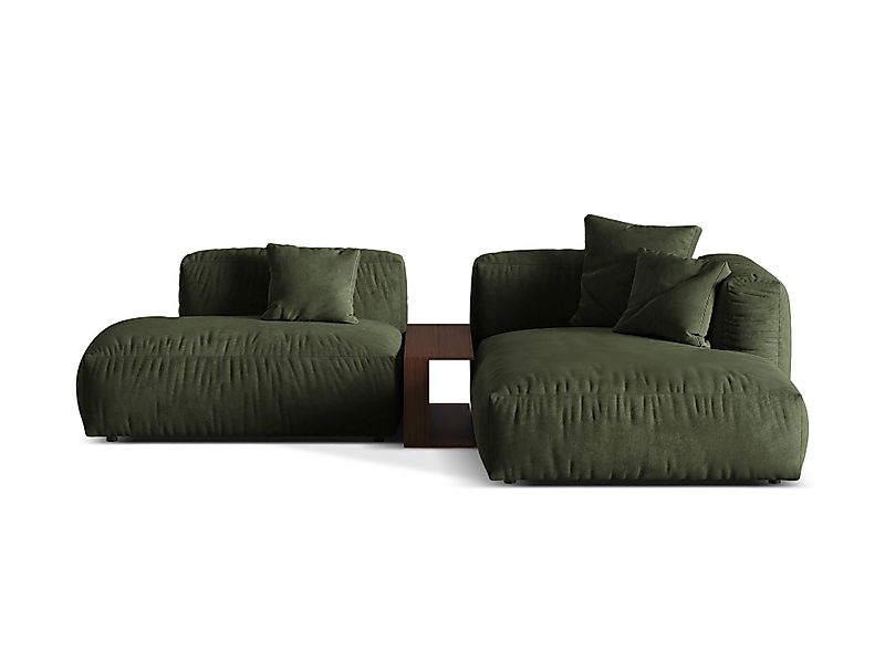 Micadoni Ecksofa Martina, 2-Sitzer mit Couchtisch günstig online kaufen