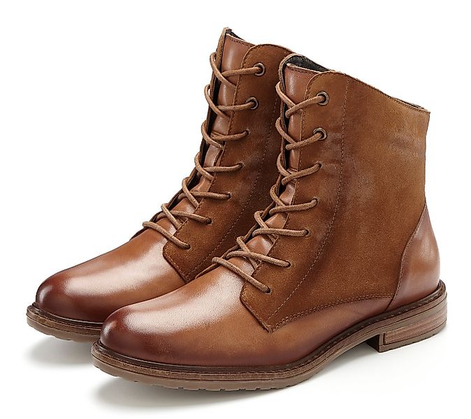 LASCANA Boots Stiefelette aus Leder günstig online kaufen