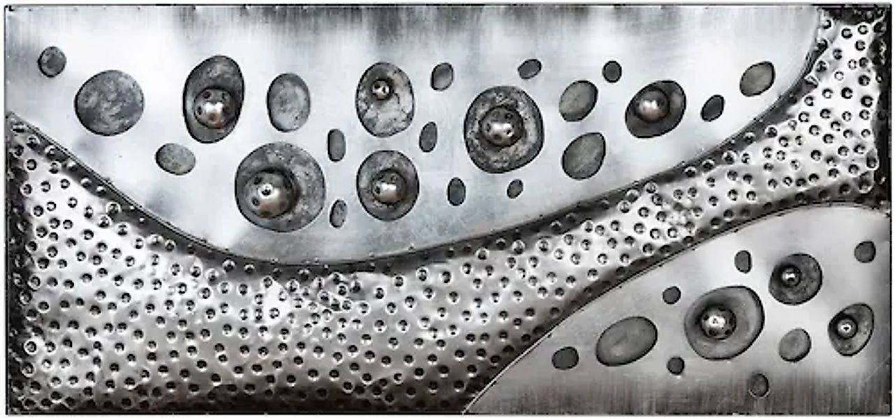Casablanca by Gilde Metallbild »Bild rechteckig Callosti silberfarben H. 56 günstig online kaufen