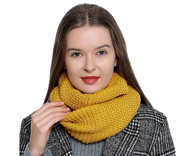 DonDon Schal Damen Winterschal Rundschal Schal, (1-St), Schlauchschal, warm günstig online kaufen