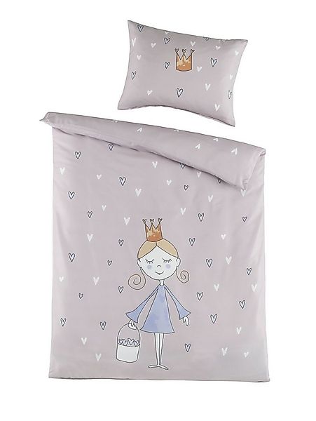 Optidream Babybettwäsche Set Renforcé 100x135 Design Princess, Renforcé, 2 günstig online kaufen
