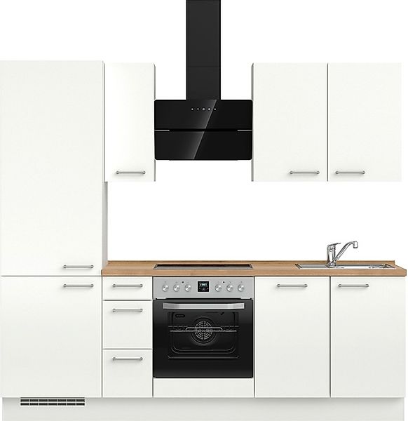 nobilia® Küchenzeile »"Laser II", Ausrichtung wählbar, Breite 240 cm« vormo günstig online kaufen