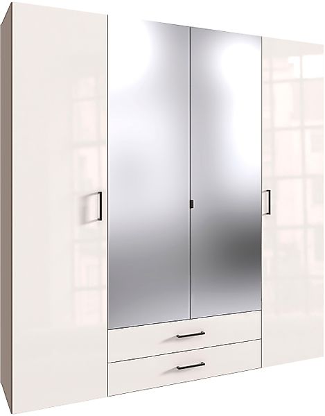 Wimex Drehtürenschrank "Mugano" mit langen oder kurzen Griffen aus Metall, günstig online kaufen