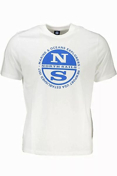 North Sails T-Shirt Herren Kurzarm-T-Shirt Weiß mit Rundhals und günstig online kaufen