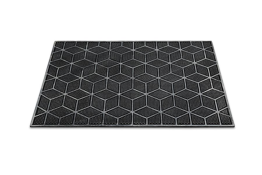 Wecon home Fußmatte "Bossa Groove" rechteckig 4 mm Höhe Gummi, pflegeleicht günstig online kaufen