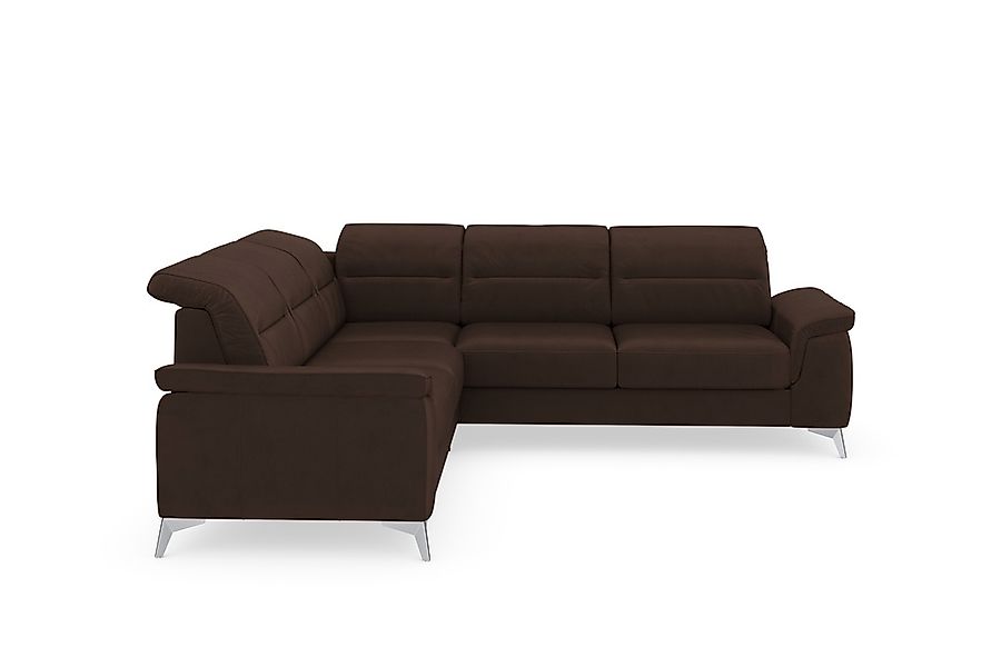 sit&more Ecksofa "Sinatra L-Form" optional mit Kopfteilverstellung und Armt günstig online kaufen