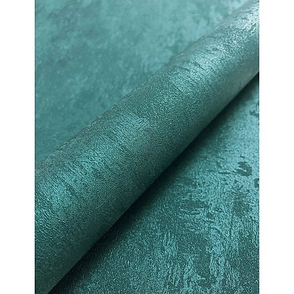 Newroom Vliestapete Kitron Petrol Beton Modern FSC® günstig online kaufen