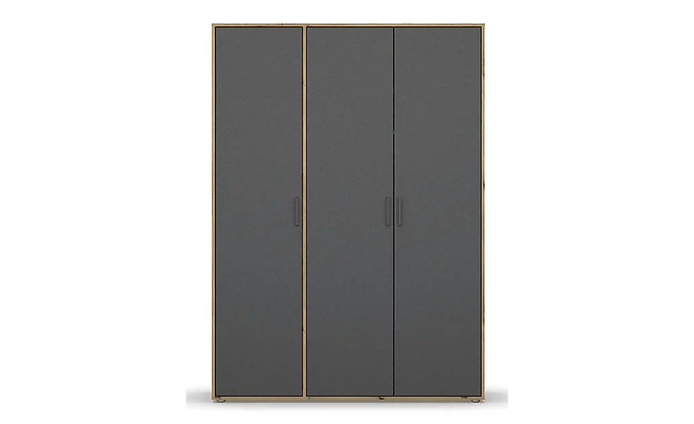 Drehtürenschrank  Yarm ¦ braun ¦ Maße (cm): B: 140 H: 194 Schränke > Kleide günstig online kaufen