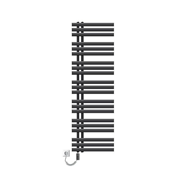 LuxeBath Badheizkörper Iron EM 500x1600 mm Anthrazit mit Heizstab 900W Touc günstig online kaufen